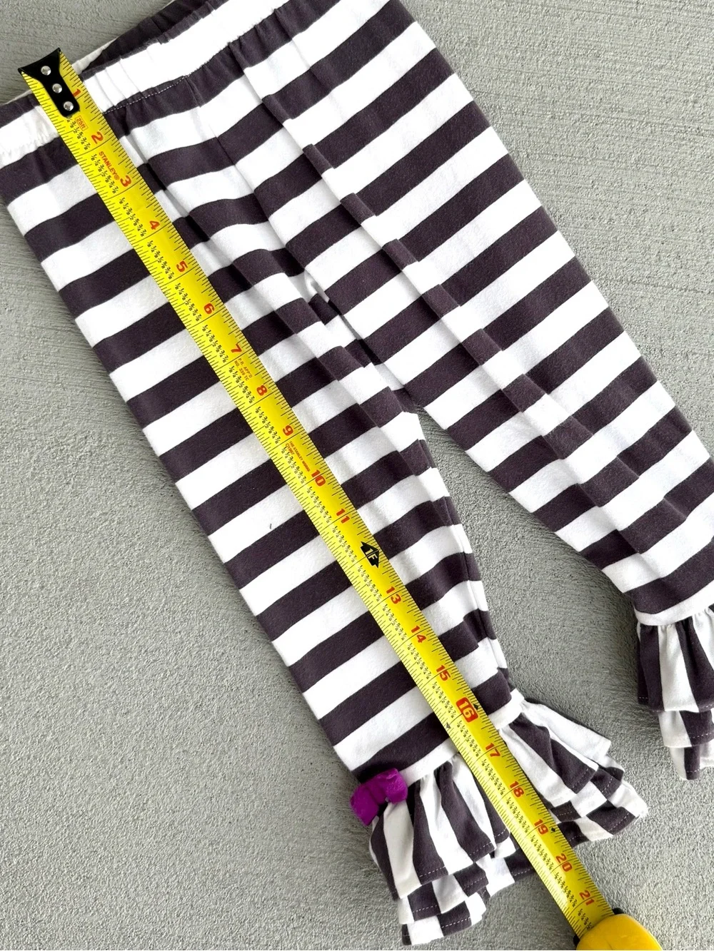 Rare, Too! 3T Girls Striped Floral Tunic & Legging Set - Gray, White, Plum, Lime